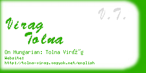 virag tolna business card